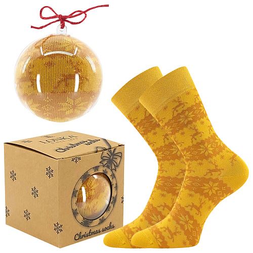 LONKA ELFI / Vianočné ponožky s nórskym vzorom