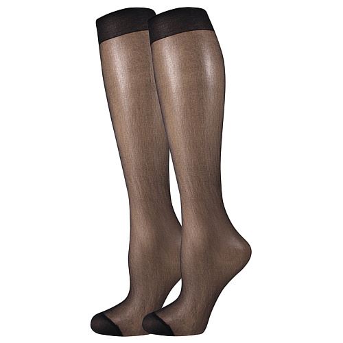 LADYB NYLON KNEE-SOCKS 20 DEN / Dámske podkolienky, nesťahujúce lem, 2 páry