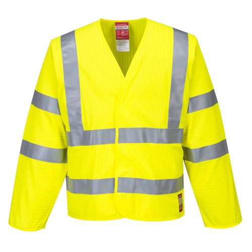 PORTWEST HI-VIS BIZFLAME WORK FR85 / Nehorľavá reflexná blúza, vesta s dlhým rukávom