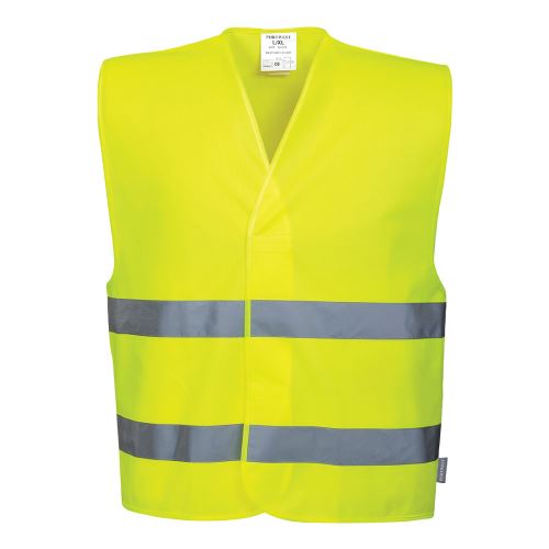 PORTWEST C474YER Hi-Vis 2 Band Vest / Reflexná vesta