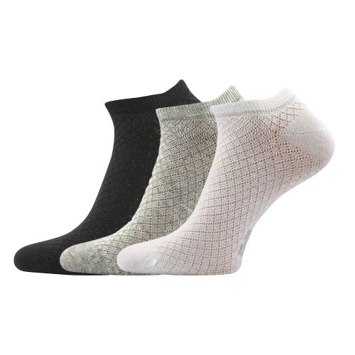 LONKA JORIKA / Dámske pletené nízke ponožky, 3 páry