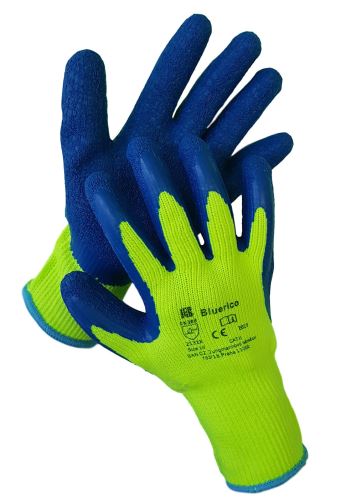 BAN BLUERICO 03106 / Zimné pletené rukavice s vrstvou latexu