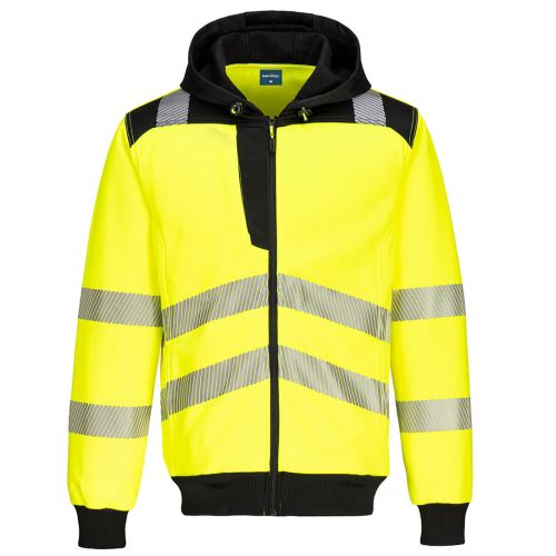 PORTWEST HI-VIS PW327 / Reflexná mikina s kapucňou na zips