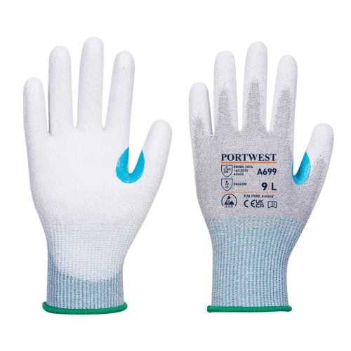PORTWEST MR13 A699 / Protiporezové rukavice ESD, 12 ks, úroveň C