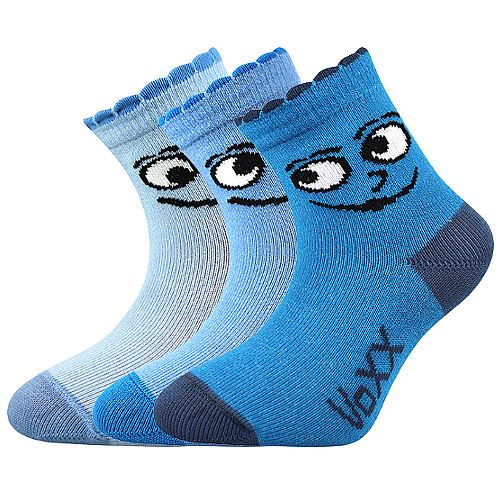 VoXX KUKIK / Dojčenské ponožky so smajlíkom, 3 páry