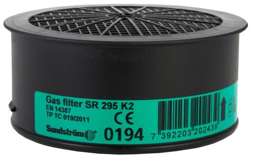 ARDON SUNDSTRÖM® SR 295 / Plynový filter K2 pre polomasky a celotvárové masky H02-4312